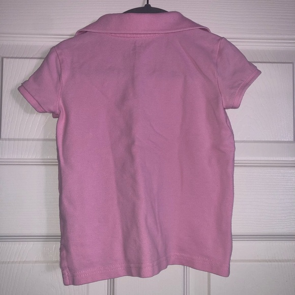 POLO RALPH LAUREN Toddler Girl Short Sleeve Polo Shirt in Pink Size 3T - Picture 2 of 4